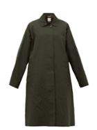 Matchesfashion.com Zanini - Oversized Crinkle Cotton-blend Coat - Womens - Green