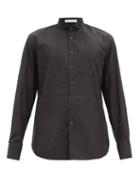 Matchesfashion.com Umit Benan B+ - Wingtip-collar Cotton-poplin Shirt - Mens - Black