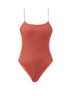 Matchesfashion.com Jade Swim - Trophy Scoop-back Swimsuit - Womens - Dark Red