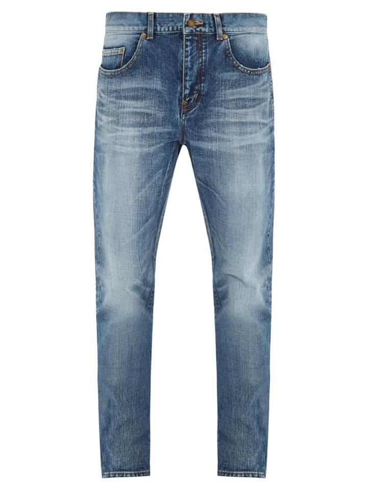 Saint Laurent Logo-badge Skinny Jeans