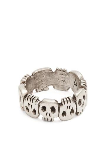 Matchesfashion.com Aris Schwabe - Crypt Sterling Silver Ring - Mens - Silver