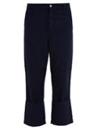 Loewe Mid-rise Straight-leg Cotton Trousers