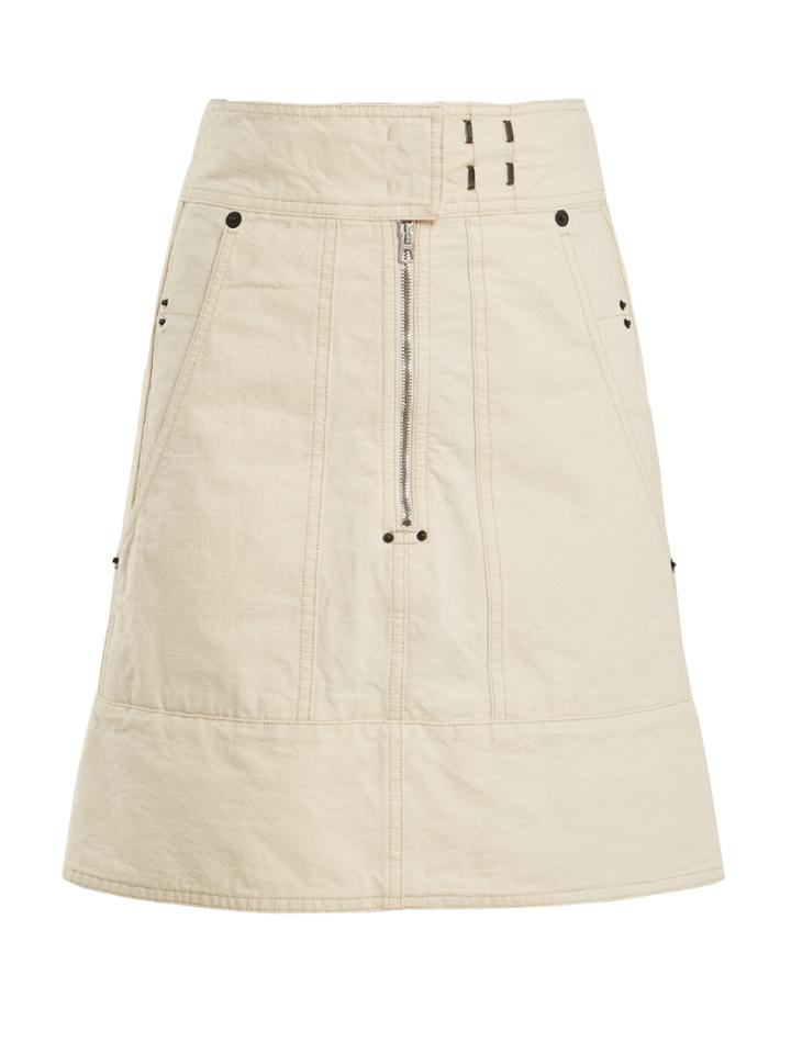 Isabel Marant Natalia A-line Cotton-canvas Skirt