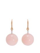 Irene Neuwirth Diamond, Pink-opal And 18kt Rose-gold Earrings