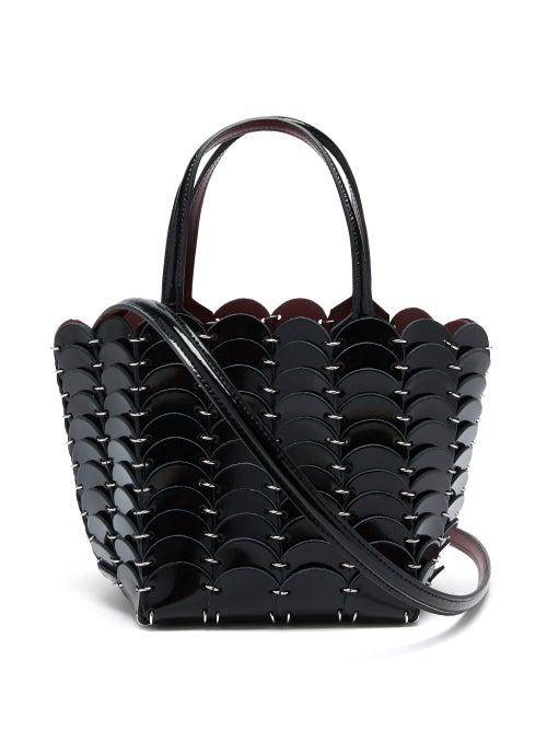 Matchesfashion.com Paco Rabanne - Pacoo Leather-chainmail Bag - Womens - Black Multi
