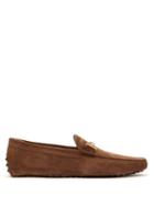 Matchesfashion.com Tod's - Double T Suede Loafers - Mens - Tan