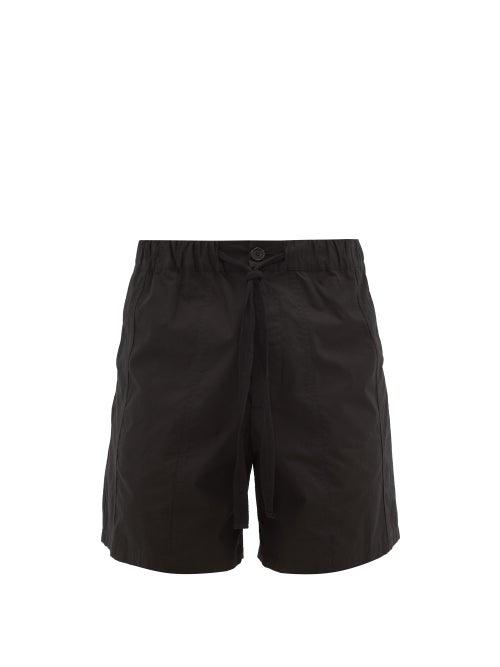 Matchesfashion.com Jw Anderson - Drawstring-waist Cotton Shorts - Mens - Black