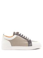 Matchesfashion.com Christian Louboutin - Rantulow Orlato Canvas And Leather Trainers - Mens - Grey Multi