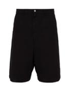 Matchesfashion.com Ami - Oversized Denim Bermuda Shorts - Mens - Black