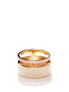 Repossi - Berbere Diamond & Lacquered 18kt Rose-gold Ring - Womens - Cream Multi