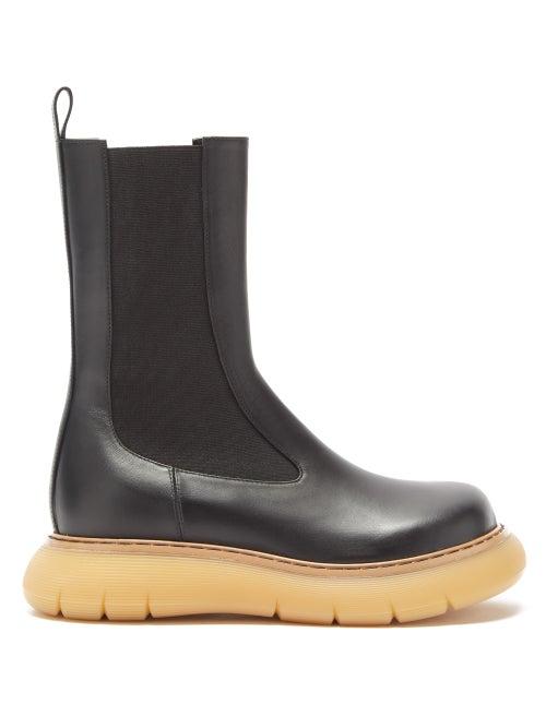 Khaite - Bleecker Leather Chelsea Boots - Womens - Black