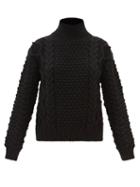 Nili Lotan - Hawthorn Cable-knit Wool Sweater - Womens - Black