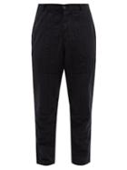 Oliver Spencer - Judo Striped Organic-cotton Trousers - Mens - Black
