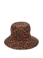 Matchesfashion.com Ganni - Leopard-print Organic-cotton Bucket Hat - Womens - Animal