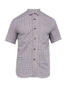 Matchesfashion.com Junya Watanabe - Checked Short Sleeved Cotton Shirt - Mens - White Multi