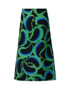 Matchesfashion.com Marni - Paisley Print Crepe Dress - Womens - Green Multi