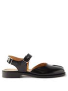 Maison Margiela - Tabi Patent-leather Sandals - Womens - Black