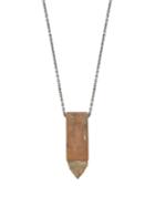 Parts Of Four Talisman Arrowhead Sterling Silver Necklace