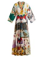 Rianna + Nina Vintage Patchwork Silk Dress