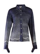 Matchesfashion.com Chlo - Western Dgrad Denim Shirt - Womens - Blue
