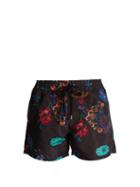 Matchesfashion.com Paul Smith - Floral Print Swim Shorts - Mens - Black Multi