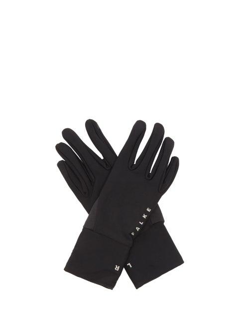 Falke - Logo-print Technical Gloves - Womens - Black