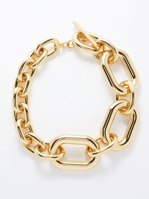 Paco Rabanne - Xl Chain-link Necklace - Womens - Yellow Gold