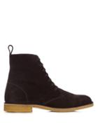 Bottega Veneta Lace-up Suede Ankle Boots