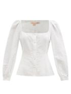 Ladies Rtw Brock Collection - Thelma Cotton-blend Top - Womens - White
