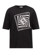 Y-3 - Optimistic Illusions Printed Cotton-jersey T-shirt - Mens - Black