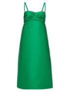 Matchesfashion.com No. 21 - Gathered A Line Satin Dress - Womens - Green