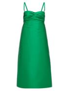 Matchesfashion.com No. 21 - Gathered A Line Satin Dress - Womens - Green