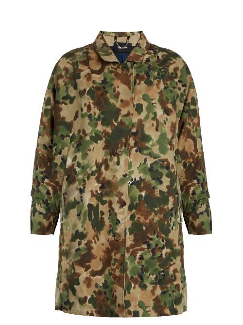 Rachel Comey Zia Camouflage Cotton-blend Trench Coat