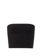 Matchesfashion.com Stella Mccartney - Strapless Knit Cropped Top - Womens - Black