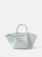 Demellier - The New York Grained-leather Tote Bag - Womens - Sage