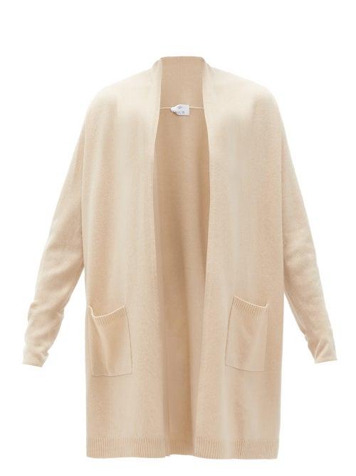 Matchesfashion.com Allude - High-neck Wool-blend Cardigan - Womens - Beige