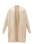 Matchesfashion.com Allude - High-neck Wool-blend Cardigan - Womens - Beige