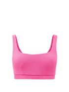 Matchesfashion.com Cossie + Co - The Gemma Scoop-neck Bikini Top - Womens - Pink