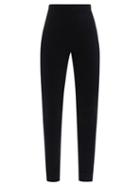 Totme - Zipped-cuff Jersey Leggings - Womens - Black
