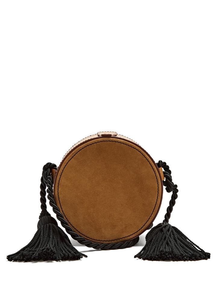 Hillier Bartley Tassel-embellished Circle Cross-body Leather Bag