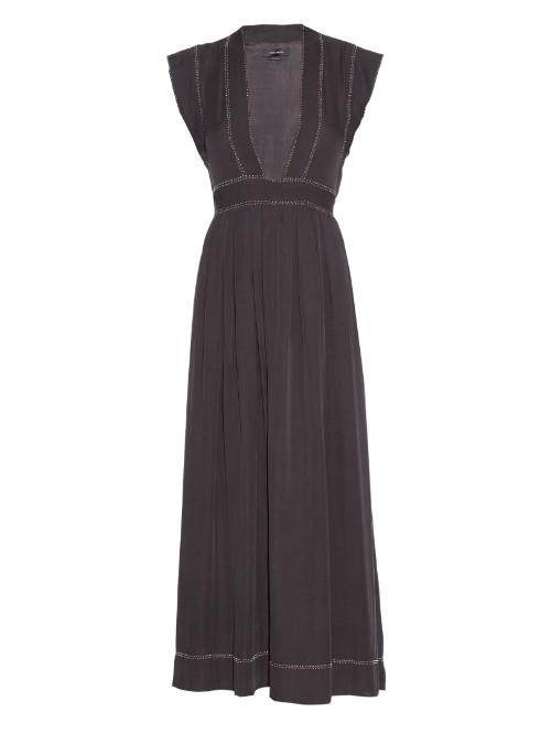 Isabel Marant Mick Beaded Silk-georgette Maxi Dress