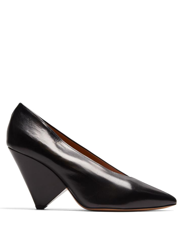 Isabel Marant Pandel Cone-heel Leather Pumps