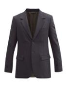 Matchesfashion.com Acne Studios - Pinstriped Wool-blend Twill Suit Jacket - Mens - Navy