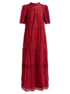 Isabel Marant Étoile Vealy Lace-trimmed Cotton-blend Dress