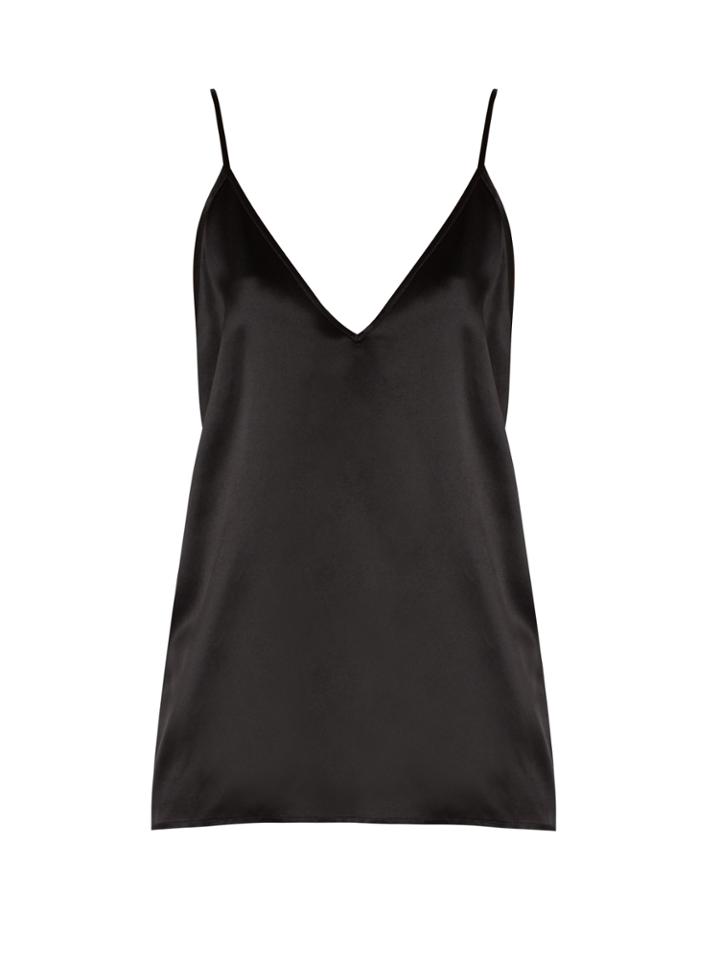 Raey V-neck Silk-satin Cami Top