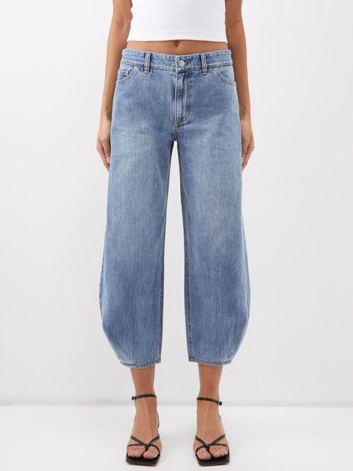 Tibi - Brancusi Cropped Wide-leg Jeans - Womens - Blue