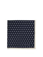 Matchesfashion.com Paul Smith - Polka Dot Print Silk Pocket Square - Mens - Navy