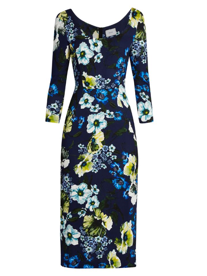 Erdem Tess Hasu Night-print Jersey Dress