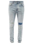 Mens Rtw Ksubi - Chitch Distressed Slim-leg Jeans - Mens - Blue