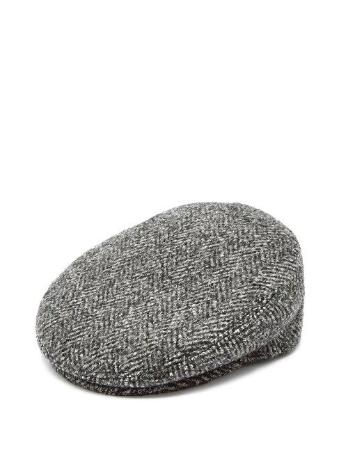 Matchesfashion.com Isabel Marant - Gabor Herringbone Wool Cap - Womens - Grey